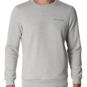 Spyder Men’s Active Crewneck Light Gray Pullover Sweater